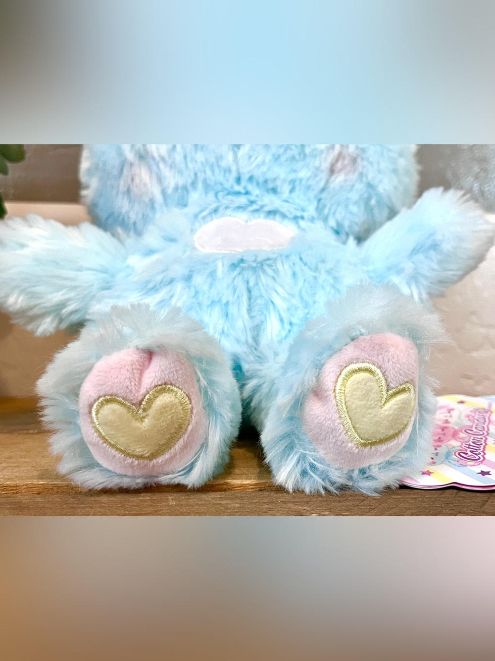 Amuse Cotton Candies Blue Soda Bear Plush 13” Large NWT Amufun Japan Pastel - Picture 3 of 5